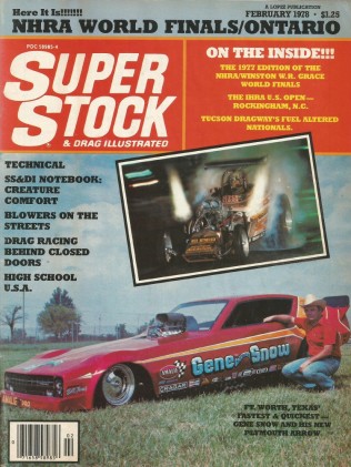 SUPER STOCK 1978 FEB - ALTERED NATS, GARLITS, SNOW, SNAKE, ME GONE
